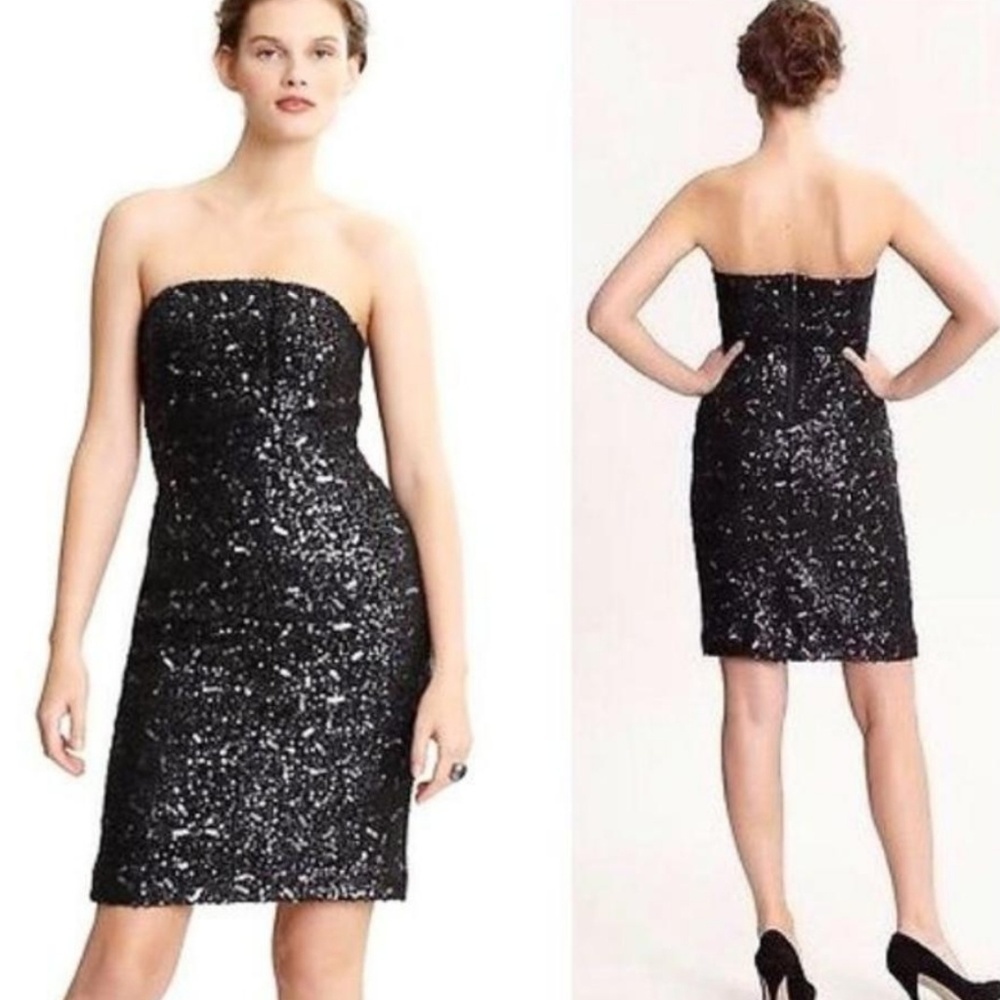 Banana Republic Strapless Fuzzy Knit Dress